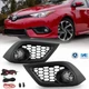 For 16-18 Toyota Corolla IM/16 Scion iM Fog Lights w/Bezel+Switch Kit Clear Lens