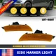 For 2016-2023 Mazda MX-5 Miata Amber Lens Side Marker Light Housing NA1J-51-5F0B
