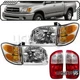 Combo Halogen 6-Piece for TOYOTA 01-04 SEQUOIA 00-04 TUNDRA