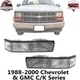 Front Signal Lights Lens and Housing LH &RH For 1988-2000 Chevy & GMC C/K Series