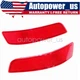 Red Lens LED Rear Bumper Reflector Tail Stop Brake Lights For 13-18 Lexus GS450h