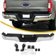 Chrome Rear Step Bumper W/ sensor hole For 2017-2022 Ford F-250 F-350 Super Duty