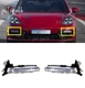 For Porsche Panamera 2018-2023 GTS Pair Front Fog Light Driving LED DRL Lamp 2PC
