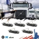 5X cab roof marker running light for Volvo VN/VNL 03-up Truck smoked white 6 led