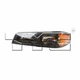 One New TYC Turn Signal / Parking Light Assembly Front Left 18593200 19418419