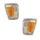 Corner Signal Lights Pair Set for 89-91 Toyota /90-91 4Runner (Chrome)
