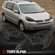 Fits 2004-2005 Toyota Sienna [Chrome/Smoke] Amber Corner Headlight Headlamp Lamp