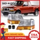 For 1998-2000 Ford Ranger Headlights w/Corner Lights Amber Signal 6pc Left+Right