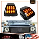 Amber/White LED Turn Signal Lights Smoked For 90-18 Mercedes-Benz W463 G550 G500