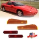 4X Amber Bumper Signal+Rear Side Markers For 93-97 Pontiac Firebird/Trans AM LS1