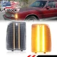 2PCS Clear Amber LED Front Corner Side Marker Lights For 1987-1990 Chevy Caprice