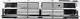 For 1987-1988 Pickup Center Grille Assembly Black/Chrome Plastic 5311189128 Q