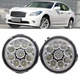LED Front Fog Light Lamps For Infiniti M37 2011 2012 2013 Clean Lens Replacement