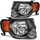 Headlights For 2008-2012 Ford Escape SUV Driver + Passenger Side Headlamp Light