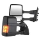 99-15 Ford F250 F350 F450 F550 Super Duty Tow Mirrors Manual No Heat Turn Signal
