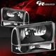 6PCS BLACK CLEAR HEADLIGHT+BUMPER LAMP FOR 1999-2004 FORD F250-F550 SUPER DUTY