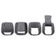 4x Black Rear Child Seat Anchor Cover For BMW 1 /3 Series X1 E84 E87 E90 F30 F35