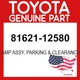 Toyota Genuine 81621-12580 Lamp Assy Parking & Clearance 8162112580 OEM