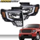 Fit For 2009-2014 Ford F-150 Headlights LED DRL Head Lamps Left+Right New