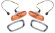 OER Park Lamp and Bezel Assembly Set With Wiring For 1958-1959 Chevy Trucks