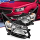 Pair LH RH For Chevy Cruze Headlight Assembly 1.4L 1.8L 2011-2015 Chrome Housing