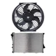 Cooling Fan&Radiator Kit For 1999-2000 BMW 528i 2001-05 BMW 530i 525i l6 4-Door