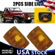 2X For 1987-1995 Jeep Wrangler YJ Lens Amber Turn Light Signal Housings 56001378