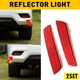 2Set For Nissan 2013-2018 Sentra Bumper Rear Lamp Reflector Light Left+Right Red