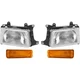 Headlight Kit For 1993-1998 Toyota T100 Left and Right 4pc