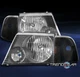 FOR 2002-2005 FORD EXPLORER FACTORY STYLE REPLACEMENT HEADLIGHTS HEADLAMP BLACK