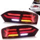 VLAND Pair RED LED Tail Lights Rear Lamps For 2011-2014 Volkswagen Jetta Mk6 L+R