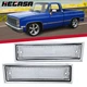 Pair Front Signal Side Marker Lights Clear Fit For 81-91 GMC Chevy Pickup Truck