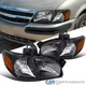 Fits 97-98 Trans Sport Venture 99-05 Montana Matte Black Headlights+Signal Lamps