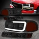 [LED DRL] FOR 99-07 GMC SIERRA YUKON XL 4PCS HEADLIGHT+BUMPER LAMPS SMOKED/AMBER