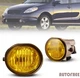 Fog Lights For 2003-2008 Toyota Matrix/Pontiac Vibe Fog Lamps Yellow Lens 1 Pair