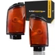 For 1984-1986 Toyota Pickup Signal Light Black Pair TO2520158 + TO2521158