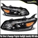Pair Left Right Projector Headlight Assembly W/ Bulbs For Chevy Malibu 2016-2018