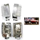 Front Corner Light Lamp Chrome Edge LR for Nissan D21 Navara Pickup 1990-1995