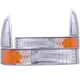 ANZO Euro Parking Lights Chrome w/ Amber Reflector for Ford Excursion | 511039