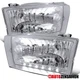 Fit 1999-2004 Ford F250 F350 Excursion LED Strip Headlights Headlamps Left+Right