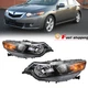 Pair Fit 2009-2014 Acura TSX HID Xenon Headlight Headlamp Amber Assembly 09-14