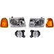 Headlight Lamp  Left-and-Right Left & Right for Ford Ranger 2004-2005