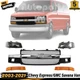 New Front Grille Assembly+Headlight Kit For 2003-21 Chevy Express/GMC Savana Van