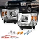[LED Plank Style]For GMC Sierra 14-15 1500;15-19 2500/3500HD LED Chrome Headlamp