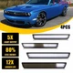 Smoked Lens White LED Side Marker Lights For 2015-2023 Dodge Challenger 1-10Set