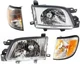 Headlight Assembly Kit for 2001-2002 Subaru Forester, Right (Passenger) & Left