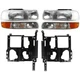 Headlight Set Halogen For 99-06 Chevrolet Tahoe Silverado 1500 2500 3500