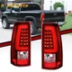 RED LED Tail Lights Assembly For 2003-06 Chevy Silverado Sierra 1500 2500HD 3500
