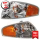 Corner Light MA2530112 MA2531112 Set of 2 Left Right for 00-02 Mazda 626 ES, LX