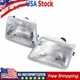 Headlights For Ford Ranger 98-00 Halogen Chrome Housing Driver & Passenger Side